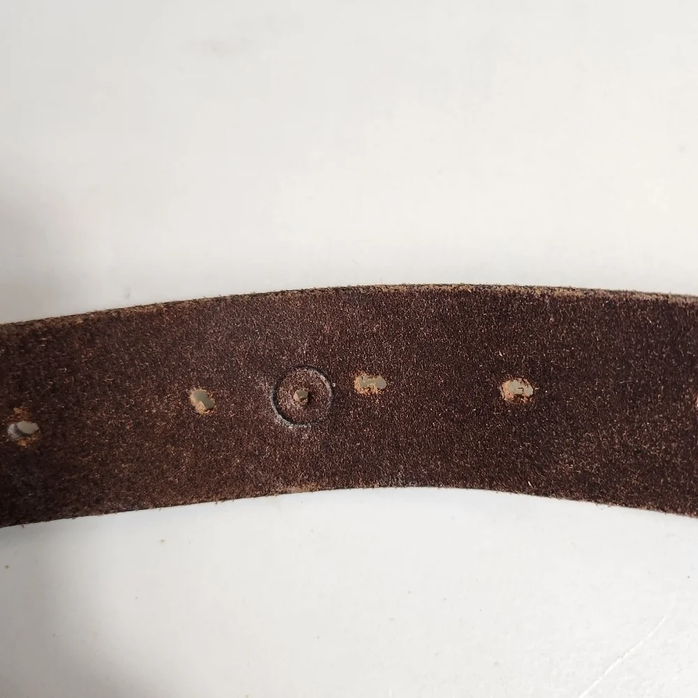 Remington Mens 12 GA Brown Leather Belt-Size 3X (50-52)